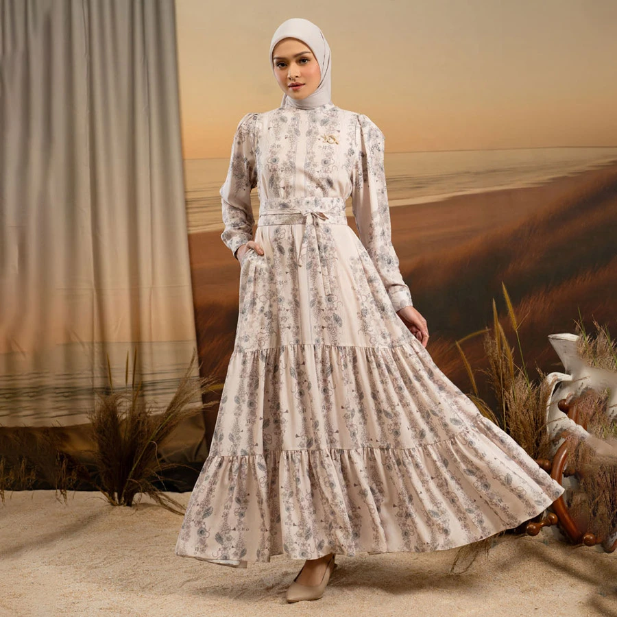 Serafia Dress – Straw Rose