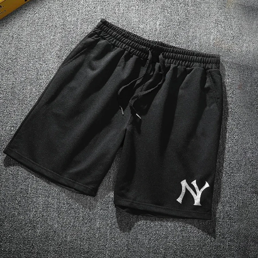 De Carte NY New York Printed Lycra Black Men's Shorts