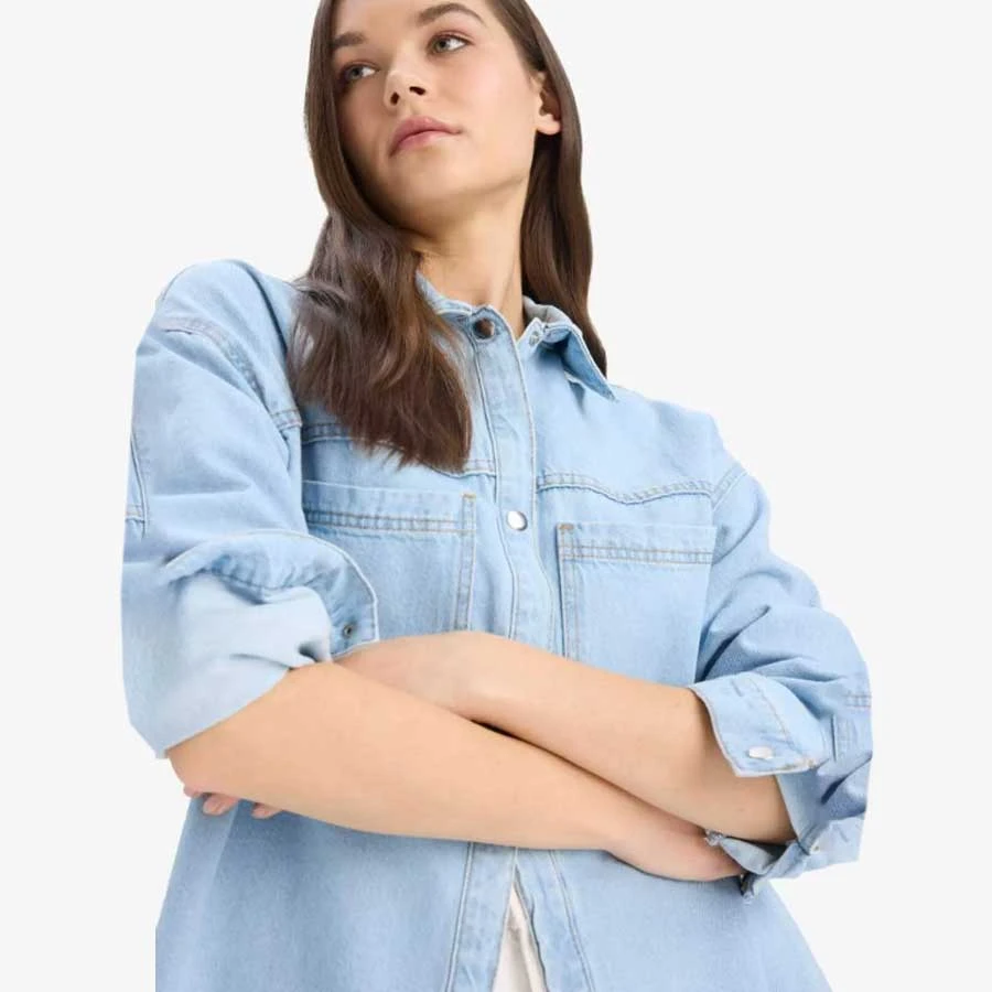 Defacto Pocketed Snapback Jean Jacket