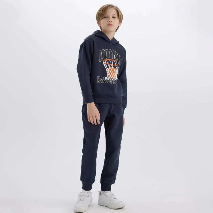 Defacto – Boy’s 2-Piece Set Hooded Printed Sweatshirt & Sweatpants