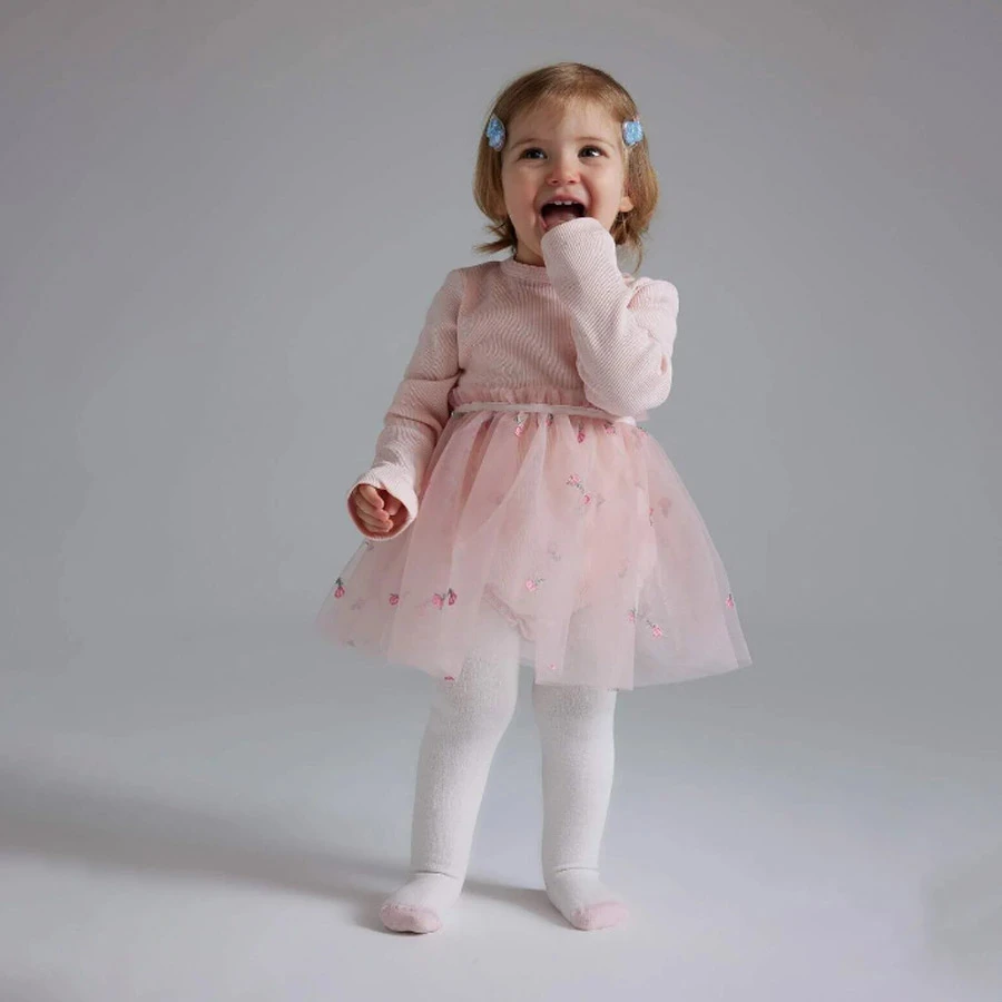 Defacto Baby Girl Newborn Embroidered Ribbed Camisole 3-Piece Jumpsuit