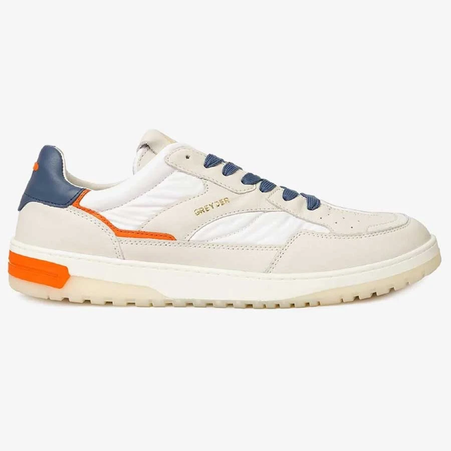 Greyder Men’s Off-White Genuine Leather Sneaker Shoes