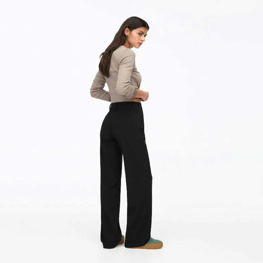 Pull & Bear Straight Fabric Pants