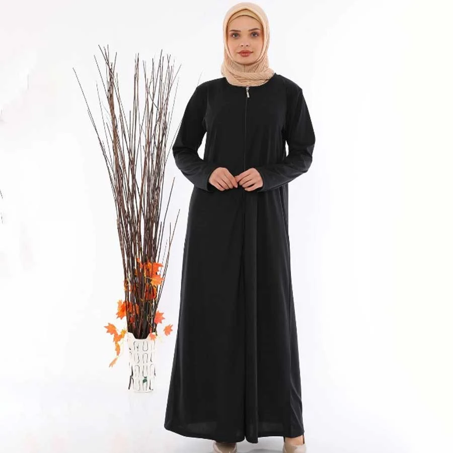 Medipek Black Ferace – Women’s Prayer Dress with Zipper