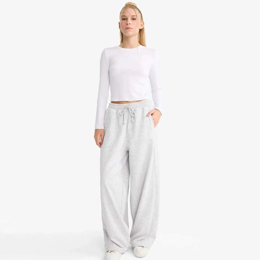 Defacto Coool Barrel Fit Flexible Waisted Lace-Up Pocket Pants