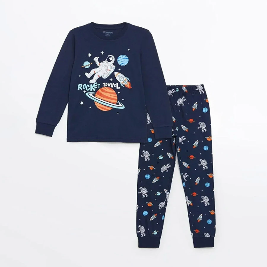 LC Waikiki – LCW Kids Crew Neck Boy Pajamas Set