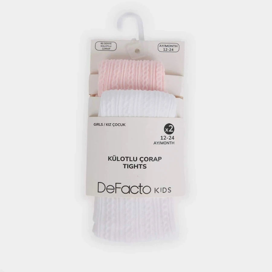 Defacto Baby Girl 2-Piece 60 Denier Pantyhose