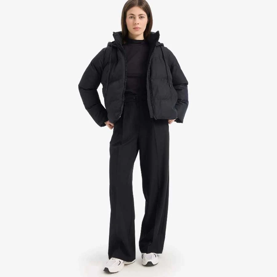 Defacto Standard Fit Hooded Puffer Jacket with Zipper Pocket