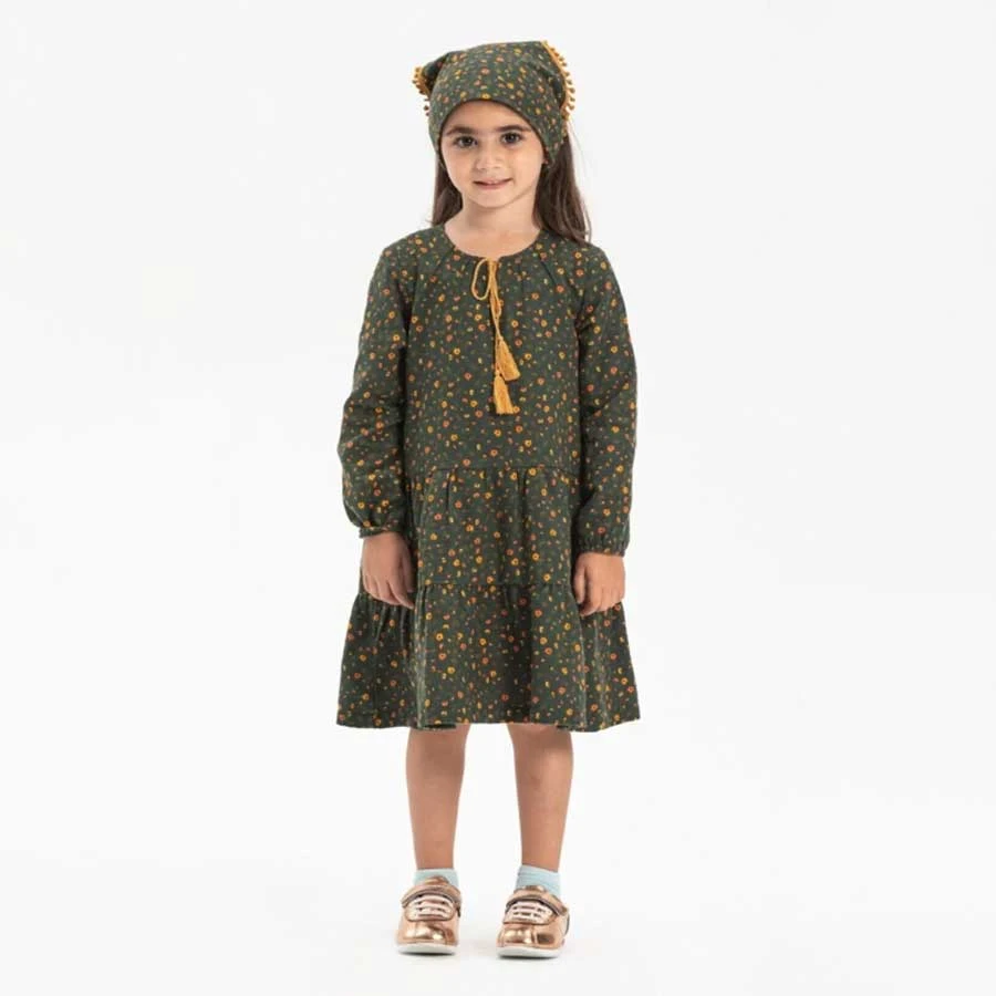Elis Şile Bezi Long Sleeve Flannel Alya Children’s Dress