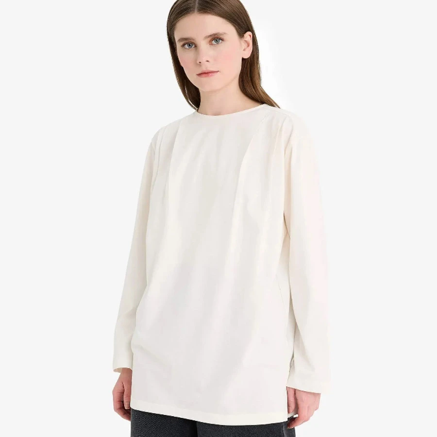 Defacto Regular Fit Crew Neck Long Sleeve Tunic