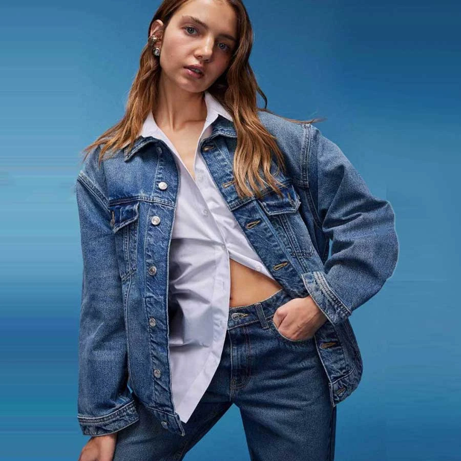 Defacto Oversize Wide Fit Jean Jacket