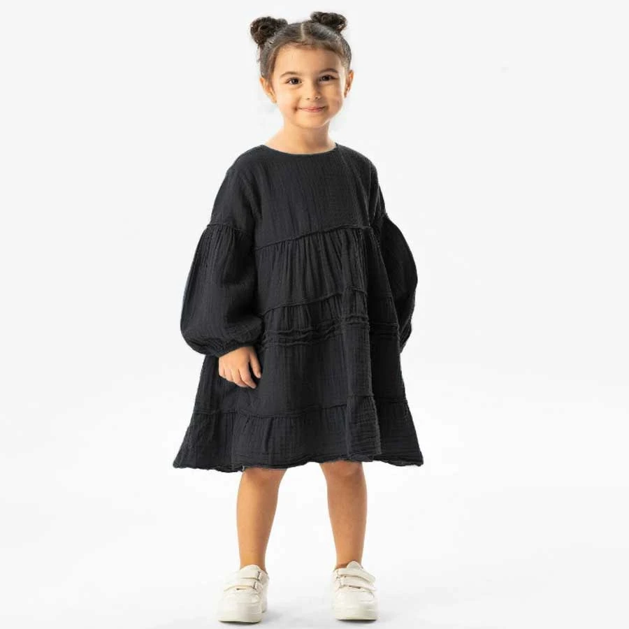 Elis Şile Bezi Long Sleeve Ilay Summer Muslin Children’s Dress